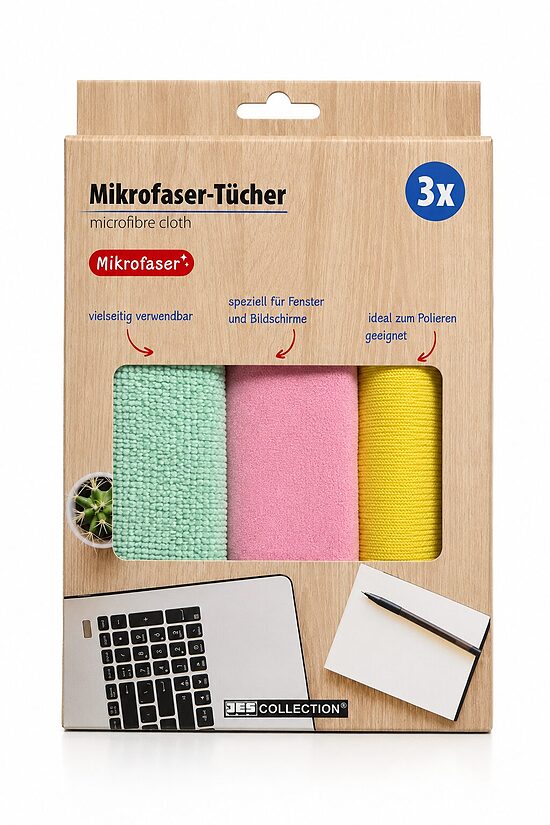 JES Collection mikrošķiedras lupatiņu komplekts 30 × 35 cm – 3 gab.