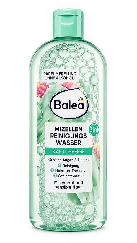 Balea 3in1 Kaktusfeige micelārais sejas attīrošais ūdens, 400 ml