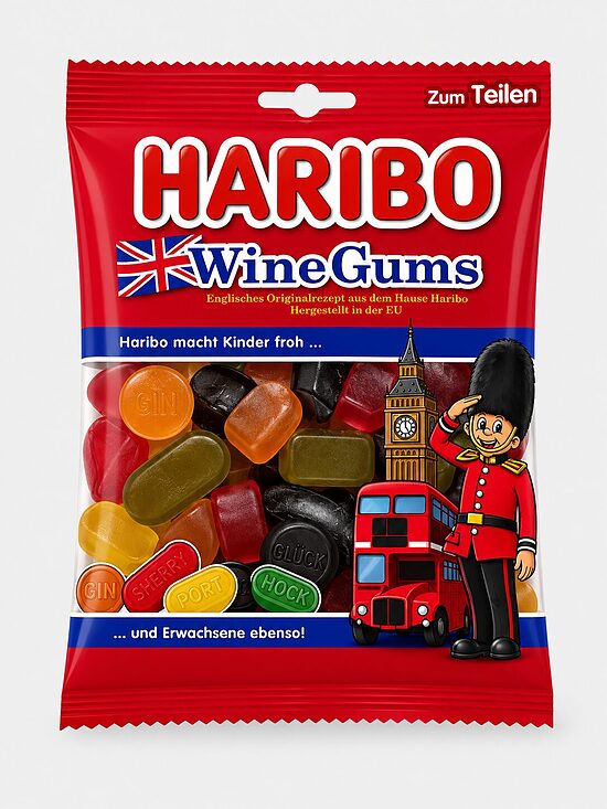 HARIBO WineGums – augļu garšas želejkonfektes, 175 g
