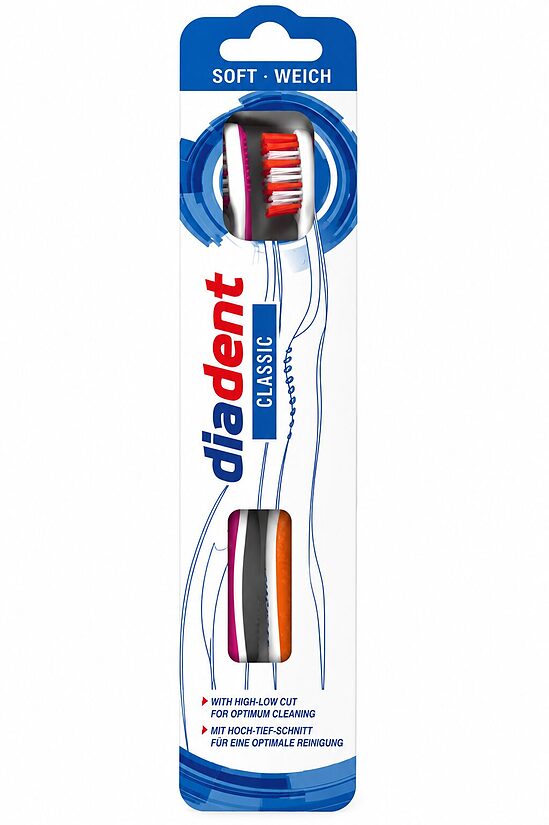 DiaDent Classic Soft zobu birstes – 2 gab.
