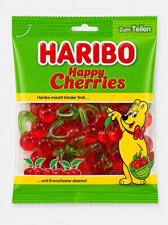 HARIBO Happy Cherries – ķiršu garšas želejkonfektes, 175 g