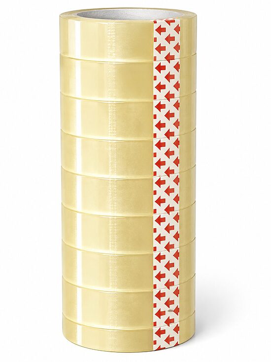 Caurspīdīga līmlente – 8 ruļļi, 15 mm × 33 m