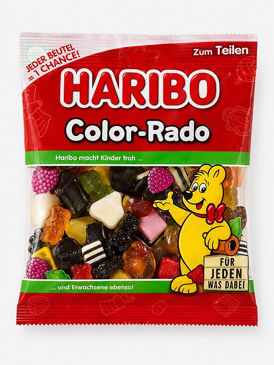 HARIBO Color-Rado – dažādu želejkonfekšu un lakricas konfekšu maisījums, 175 g
