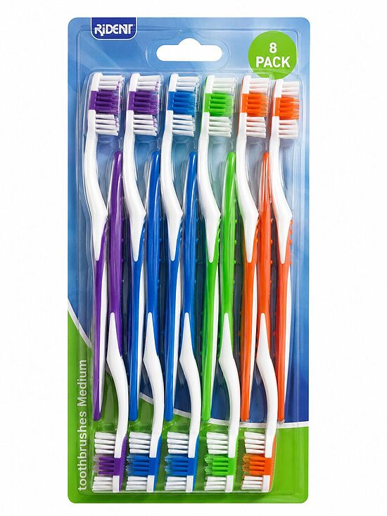 RIDENT zobu birstes Medium – 8 gab. komplekts