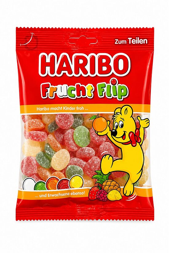 HARIBO Frucht Flip – augļu želejkonfektes 160g