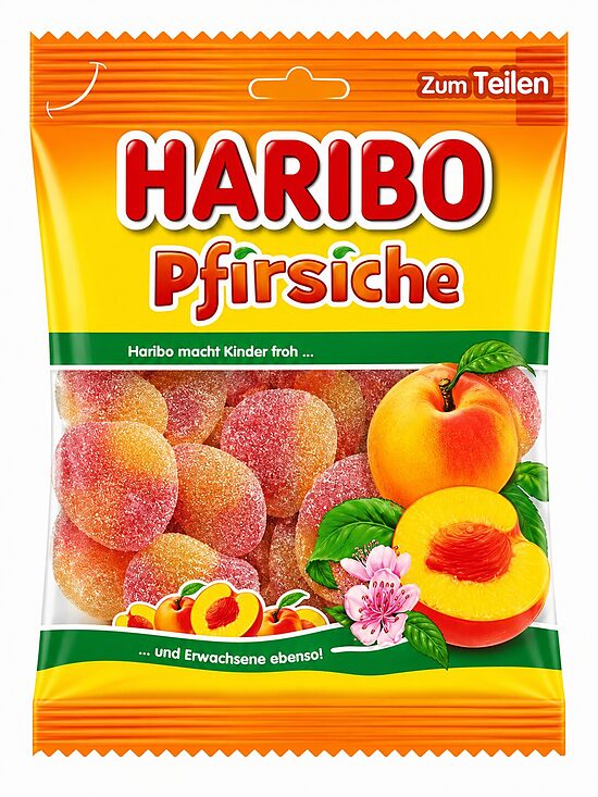 HARIBO Pfirsiche – persiku garšas želejkonfektes 175g