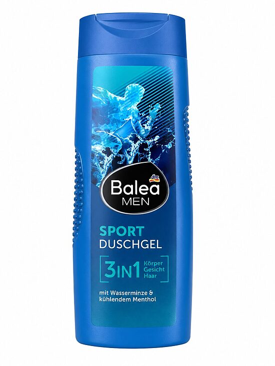 Balea MEN Sport 3in1 dušas želeja ar ūdensmētru un mentolu, 300 ml
