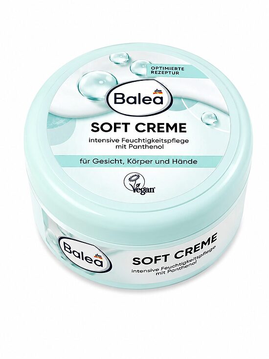 Balea Soft Creme intensīvi mitrinošs krēms ar pantenolu, 250 ml