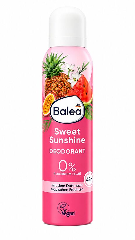 Balea Sweet Sunshine dezodorants ar tropisko augļu aromātu, 200 ml