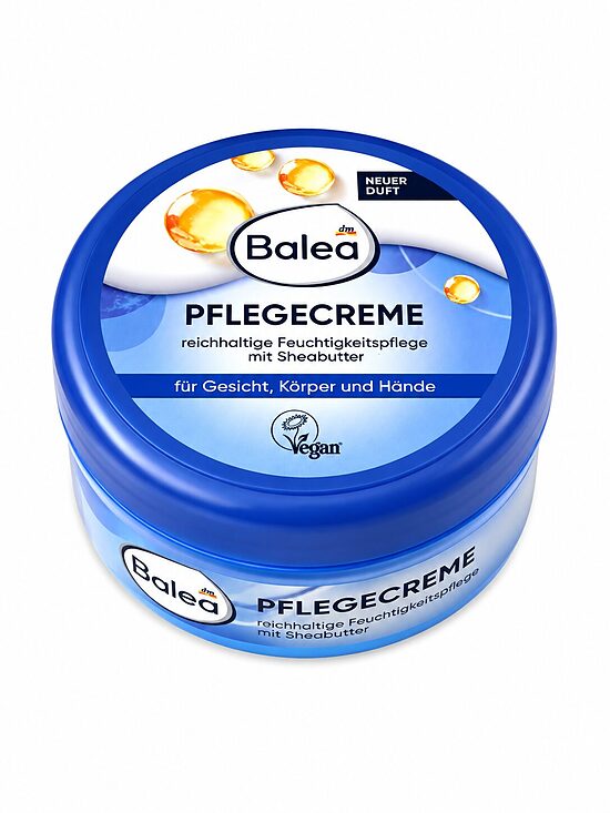 Balea kopjošs mitrinošs krēms ar šī sviestu un mandeļu eļļu, 250 ml