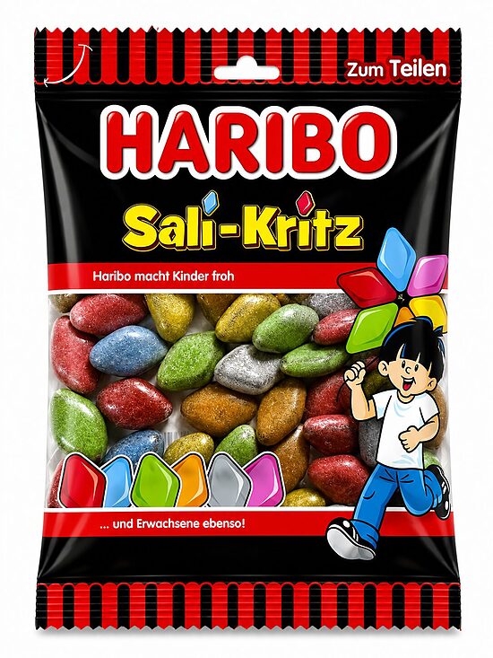 HARIBO Sali-Kritz – krāsainas lakricas dražejas 160g