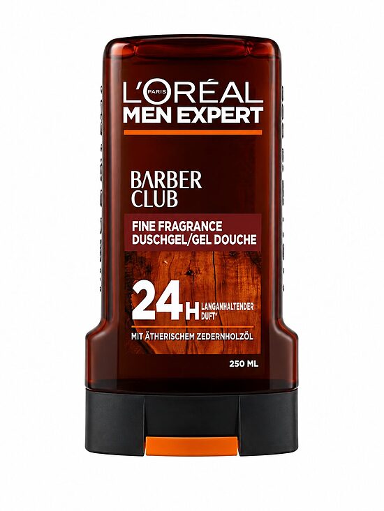 L’Oréal Men Expert Barber Club 5in1 dušas želeja vīriešiem ar ciedrkoka eļļu, 250 ml