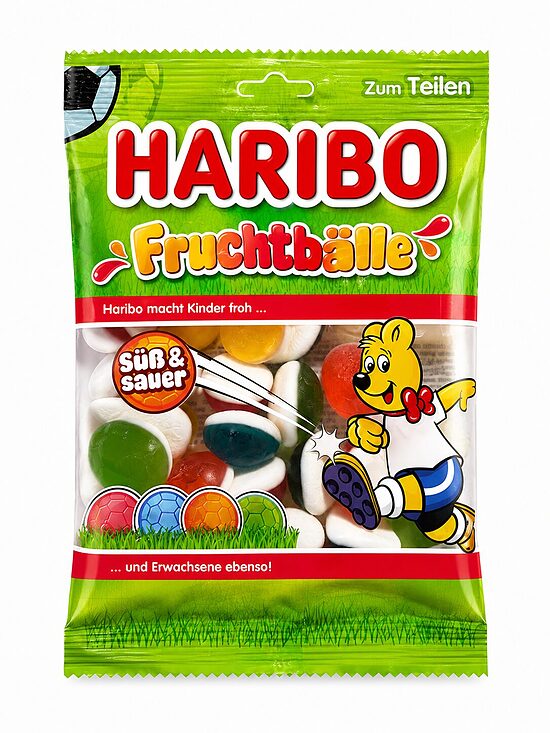 HARIBO Fruchtbälle – augļu garšas želejkonfektes 160g